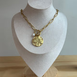 Lord's Prayer Simple Chain Necklace - Gold
