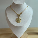 "For the Lord Your God Is With You" Chain Necklace with Crystal