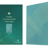 NLT Student Life Application Study Bible - Teal Blue Striped