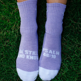 Be Still and Know - Crew Pathos Socks