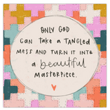 Beautiful Masterpiece Cross Quilt Vinyl Sticker