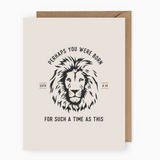 For Such A Time As This Esther Lion Greeting Card