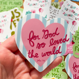 God So Loved The World Sticker