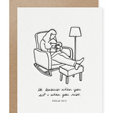 He Knows When Card