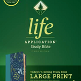 NLT Life Application Study Bible, Third Edition, Large Print - Teal/Red Letter