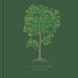 NLT Life Application Study Bible, Third Edition, Large Print - Green/Red Letter