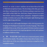 Knowledge of the Holy, Large Print