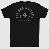 All God No Luck Shirt - Black
