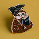 Study Slow Enamel Pin
