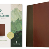 NLT Life Application Study Bible, Third Edition, Personal Size (Leatherlike, Brown/Mahogany, Red Letter).