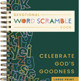 Celebrate God's Goodness: Devotional Word Scramble Book