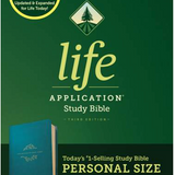 NLT Life Application Study Bible, Third Edition, Personal Size, Teal