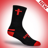 Romans 5:9- Pathos Crew Socks