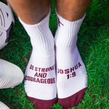 Be Strong & Courageous - Pathos Crew Socks