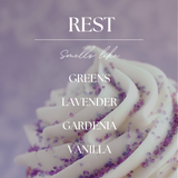 Rest | Lavender Dreams | 9oz Clear Jar Soy Candle
