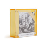 Grateful Yellow Colored Acrylic Magnetic Frame