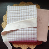 Milk & Honey Bible Sleeve – Tan & White Handmade Bible Cover