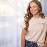 Grace Will Lead Taupe Drop Shoulder Tee