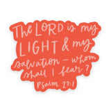 Bible verse sticker | Whom Shall I Fear | Christian decals