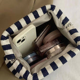 Striped Makeup Pouch