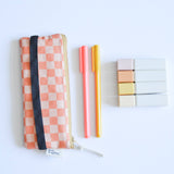 Elastic Adjustable Pen Pouch - Peach