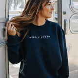 Wildly Loved Sweatshirt - Navy