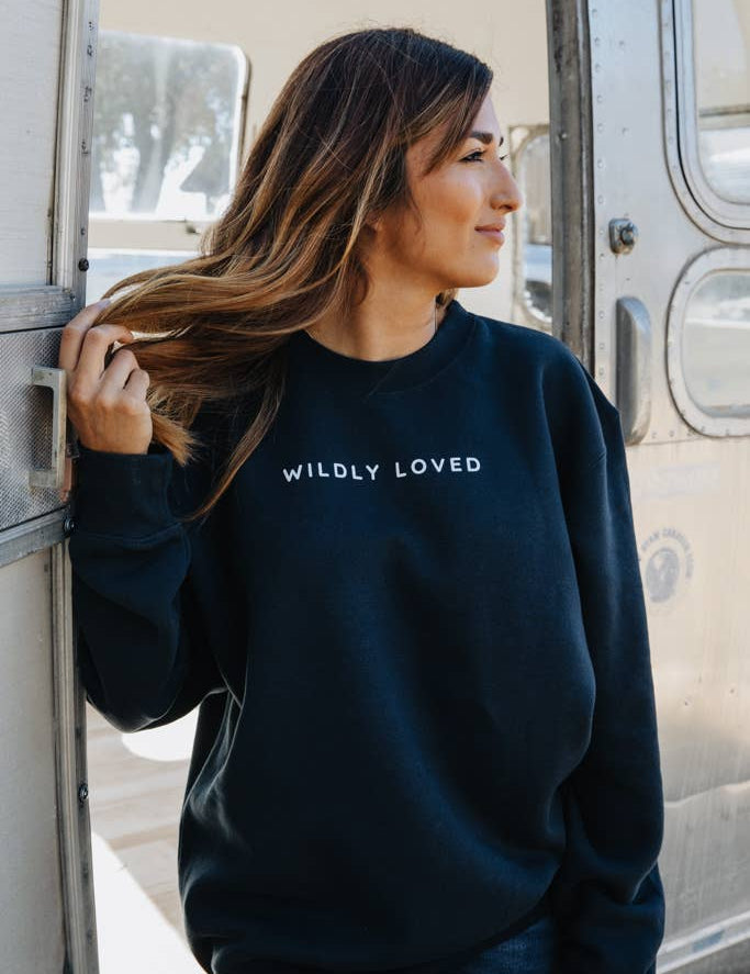 Wildly Loved Sweatshirt - Navy