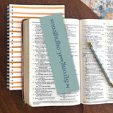 Bible Verse Bookmark, Be Strong and Courageous