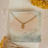 Rest in Him Mini Tag Necklace | Christian Jewelry