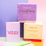 Verses for Daughters – Bible Verse Card Set + Display Stand
