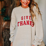 Give Thanks Knit Sweatshirt