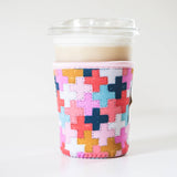 Cross Quilt Coffee Cup Sleeve