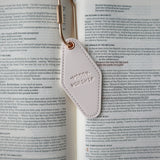 Worship over Worry- Embossed Leather Keychain