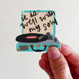 It is Well Record Player Sticker