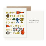 Number One Fan Father's Day Card