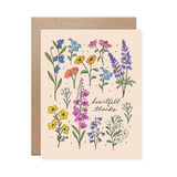 Heartfelt Thanks Wildflowers Card