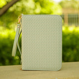 Bible Cover, Weave Bible Case, Crossbody SAGE