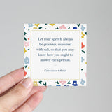 Scripture Mirror Cling, Salty Speech