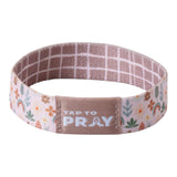Tap To Pray® Wristband – Prairie & Plaid: Medium