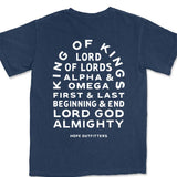 Navy Names of God Graphic Tee