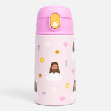 Pink Jesus Water Bottle – 13.5oz Stainless Steel