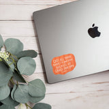 Faith sticker | Bible verse decal | Cast your anxiety on Him