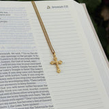 Devotion Cross Curb Chain Necklace