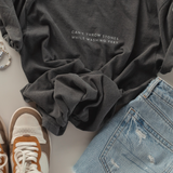 Can't Throw Stones Tee- Charcoal | Christian Faith Tee