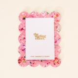 Mini Acrylic Picture Frame Magnet-Confetti Pink