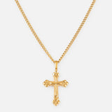 Devotion Cross Curb Chain Necklace