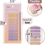 Sticky Tabs 200 Count Transparent (Assorted Colors)