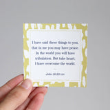 Scripture Mirror Cling, Take Heart