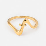 Wavy Cross Ring