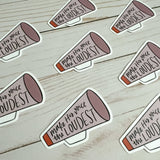 Christian sticker | Make His voice the loudest